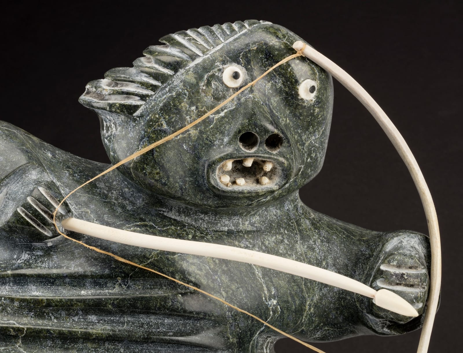 JUDAS ULLULAQ (1937-1999) Uqsuqtuuq (Gjoa Haven), Man Chasing Caribou, early 1990s