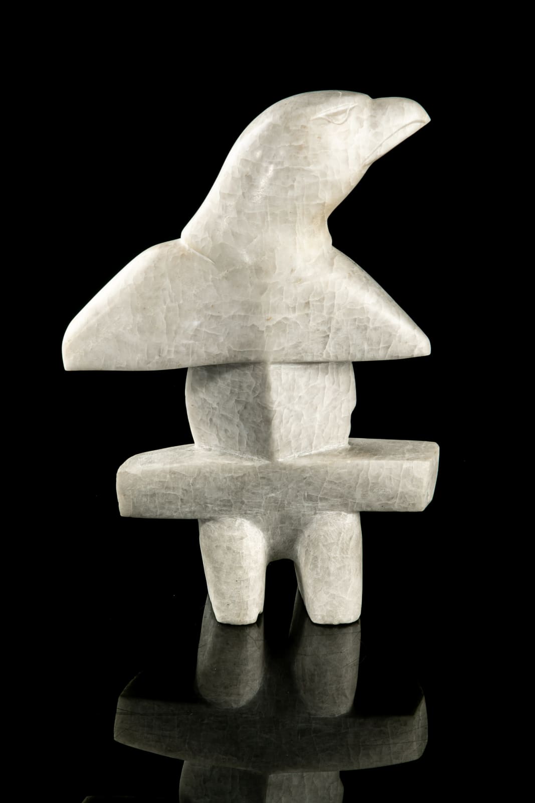 OVILOO TUNNILLIE, R.C.A. (1949-2014) KINNGAIT (CAPE DORSET), Bird Inukshuk