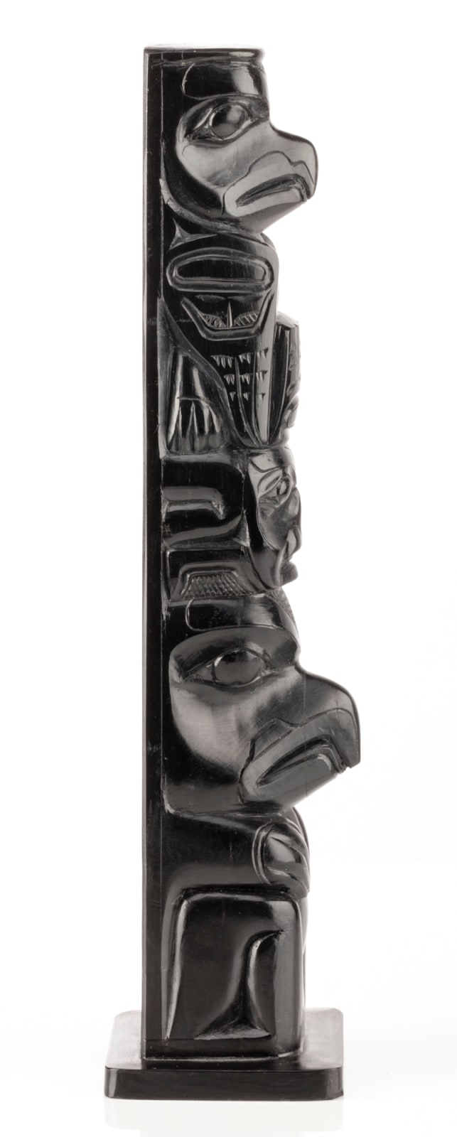 ATTRIBUTED TO PAUL JONES (c. 1847-1927), SKIDEGATE, HAIDA GWAII, Model Totem Pole, c. 1900-1910