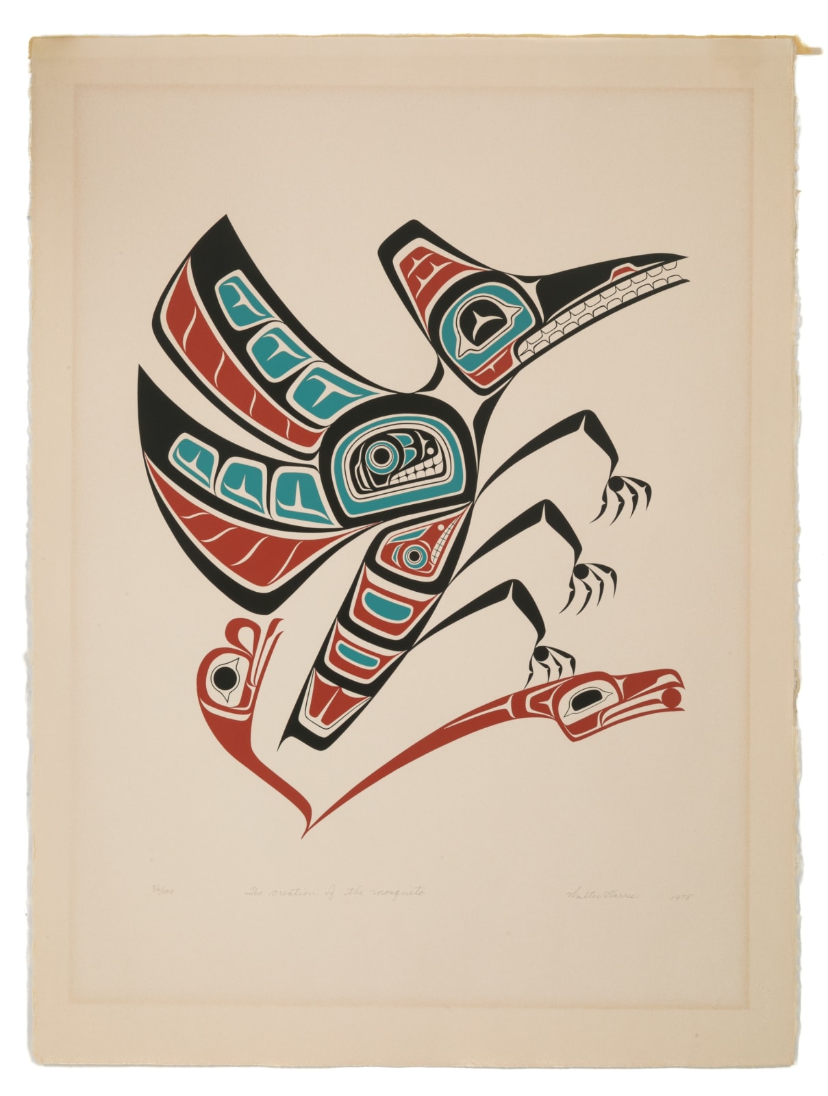 WALTER HARRIS, O.C., (1931-2009) GITXSAN (GITKSAN), The Creation of the Mosquito, 1978