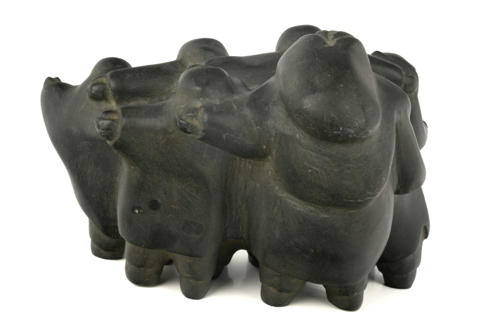 PETER SEVOGA (1940-2007), QAMANI’TUAQ (BAKER LAKE), Gathered Together (Family Group, early-mid 1970s