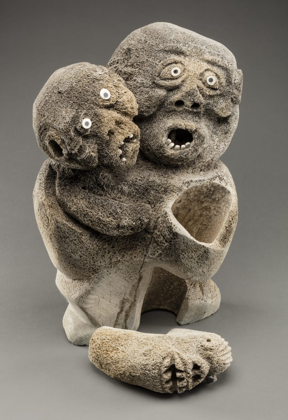JUDAS ULLULAQ (1937-1999) UQSUQTUUQ (GJOA HAVEN), Mother and Child, Cradling a Spirit, c. 1989-90