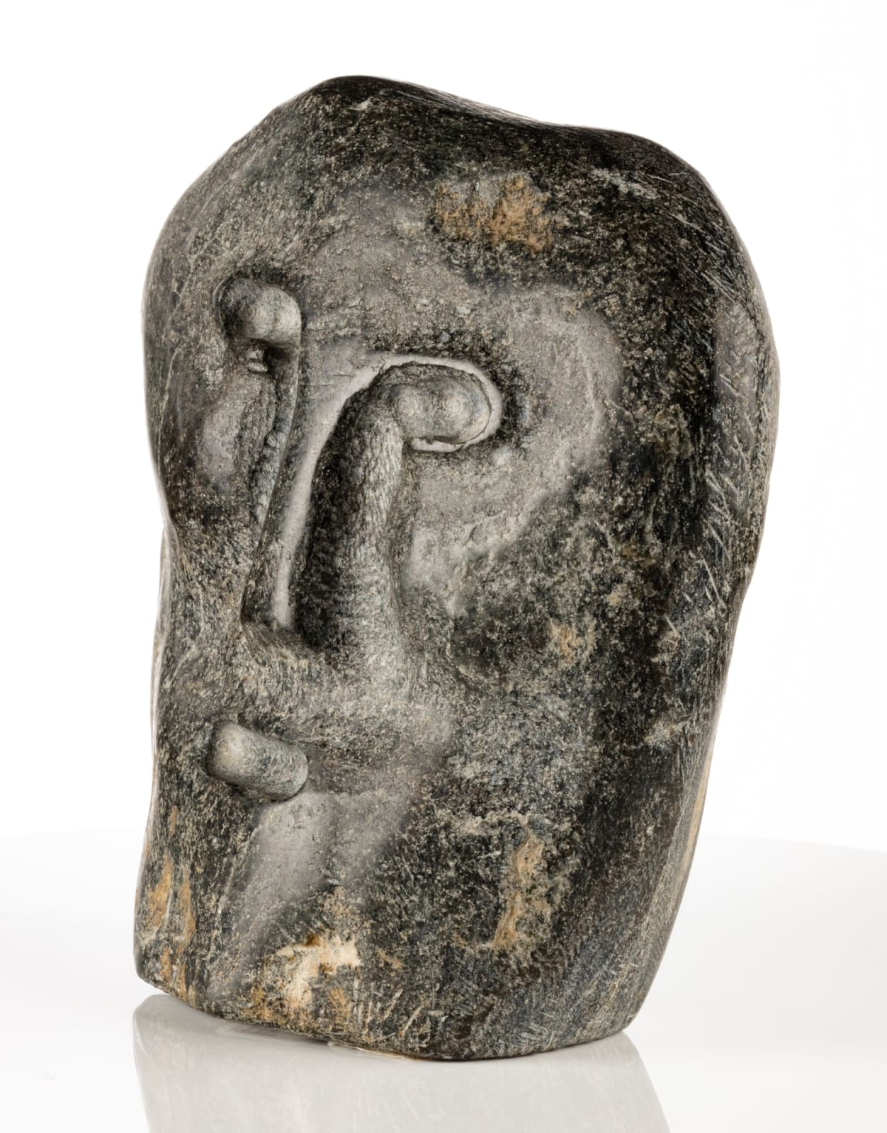 JOHN TIKTAK, R.C.A. (1916-1981) KANGIQLINIQ (RANKIN INLET), Janus Head, c. 1975-76