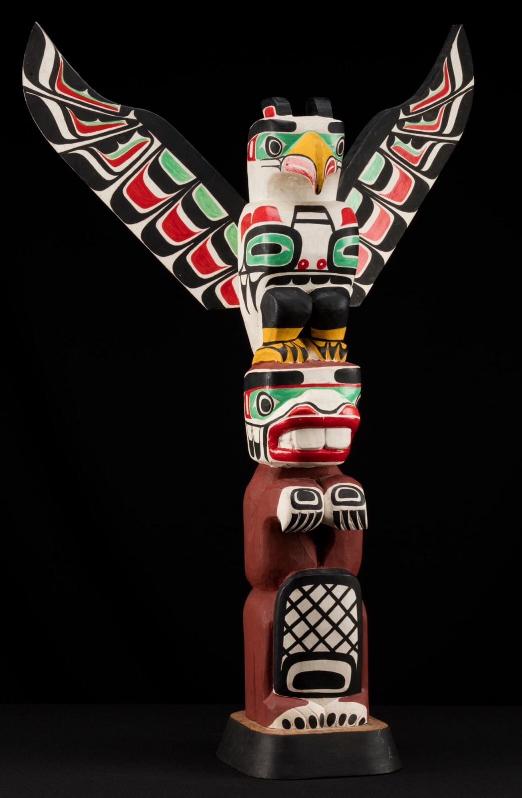 ELLEN NEEL (1916-1966) KWAKWA̱KA̱ʼWAKW, Model Totem Pole, c. 1965