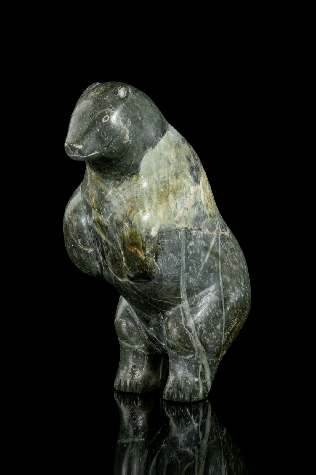 MATHEW AQIGAAQ (1940-2010) QAMANI'TUAQ (BAKER LAKE), Standing Polar Bear, c. 1963-5