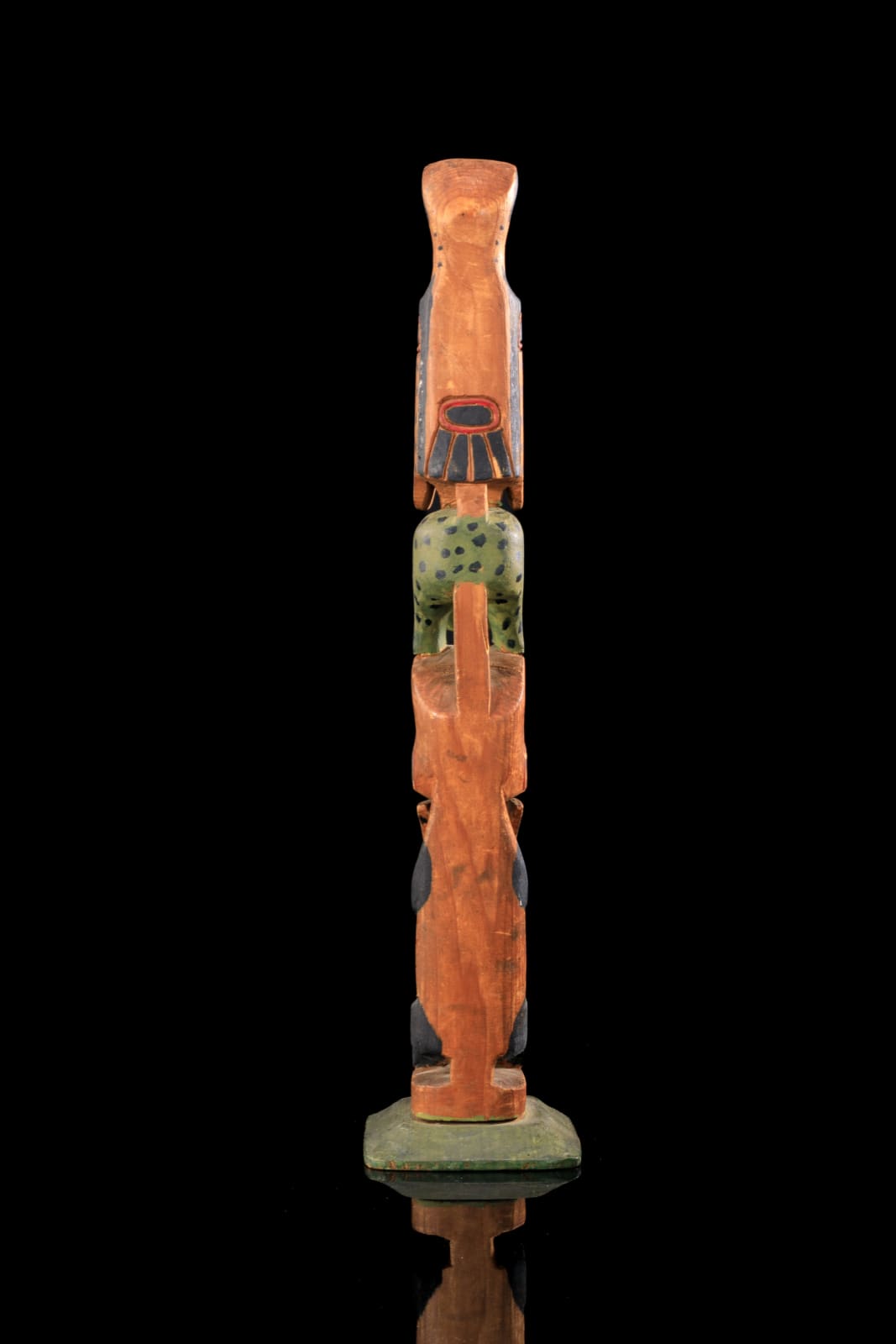 UNIDENTIFIED TLINGIT ARTIST, AFTER JAMES RUDOLPH (1858-1933), Model Totem Pole, c. 1920-30