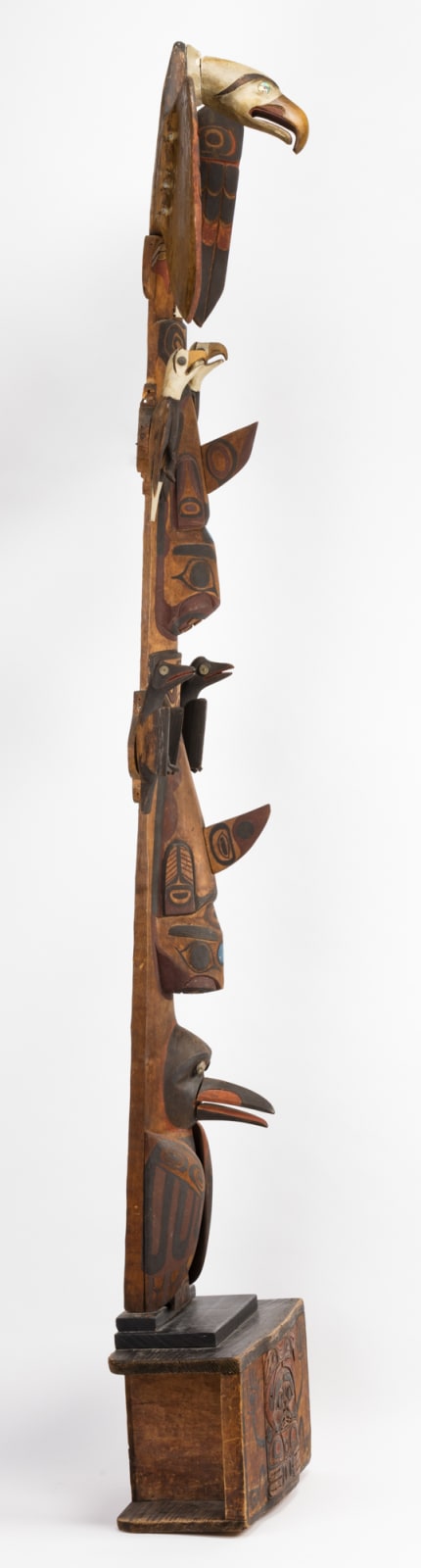 UNIDENTIFIED ARTIST, HEILTSUK, Monumental Model Totem Pole, early 20th century