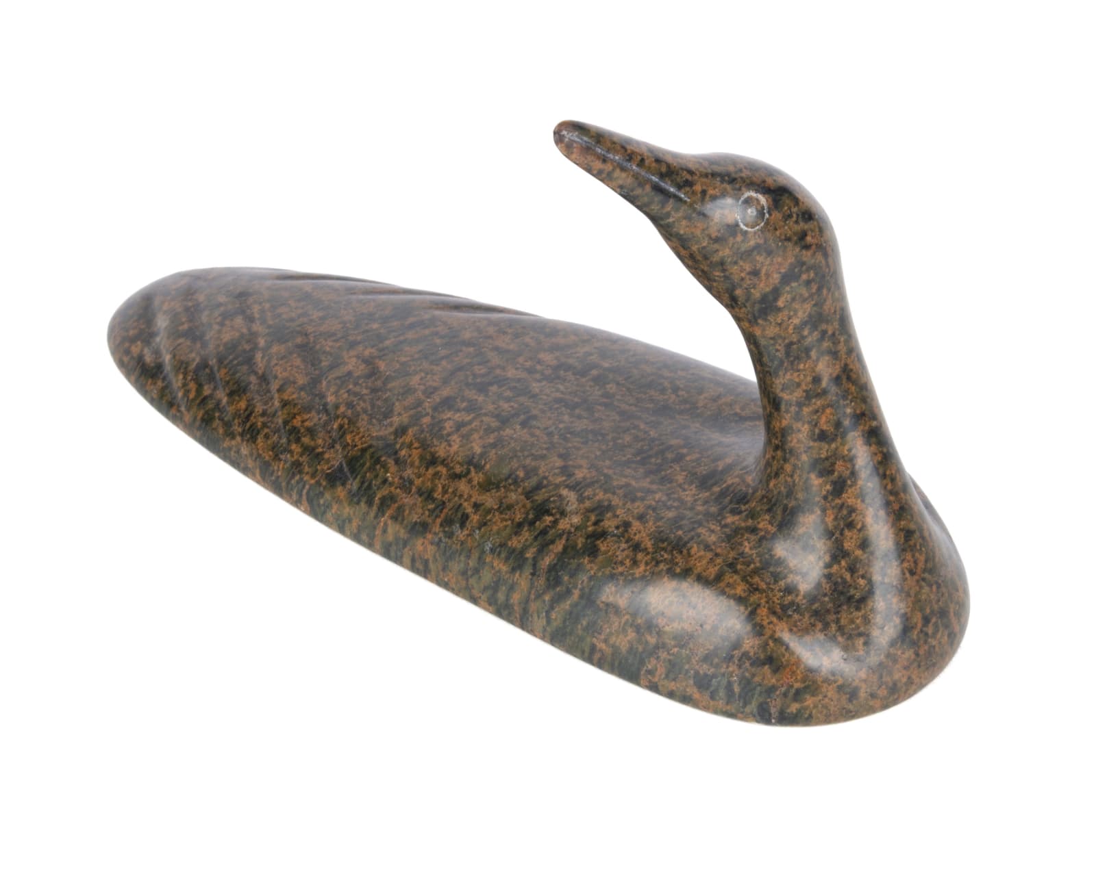 LUKTA QIATSUK (1928-2004) KINNGAIT (CAPE DORSET), Swimming Loon, 1990s