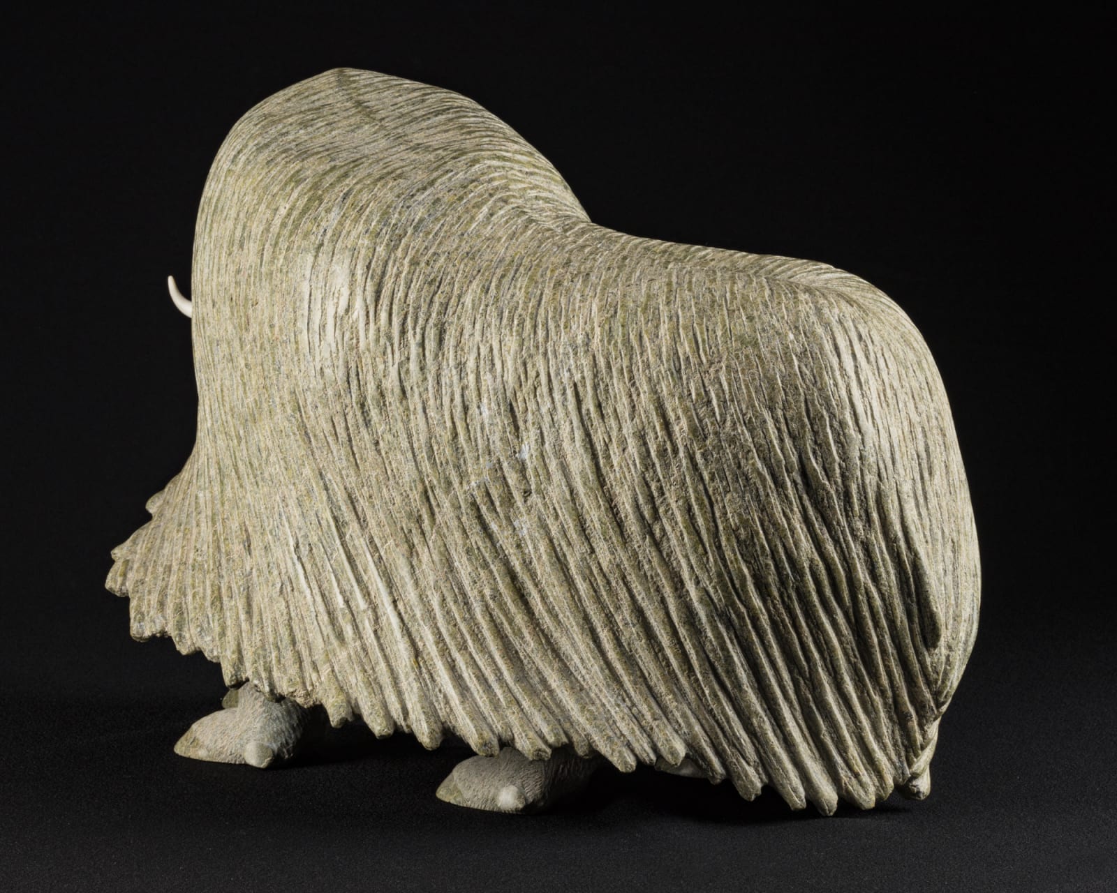 LUCASSIE IKKIDLUAK (1949-) KIMMIRUT (LAKE HARBOUR), Windswept Musk Ox, 2007