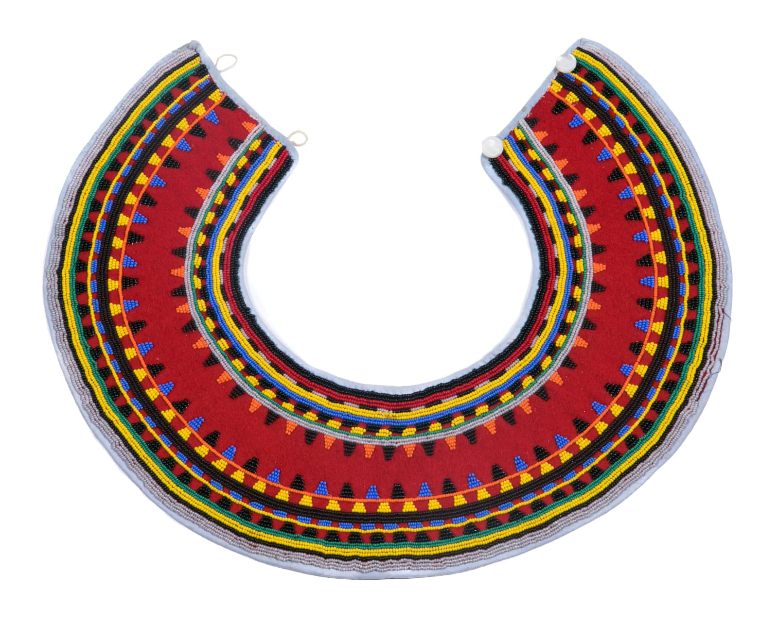 UNIDENTIFIED INUIT ARTIST, QAMANI’TUAQ (BAKER LAKE), Beaded Collar, late 1960s