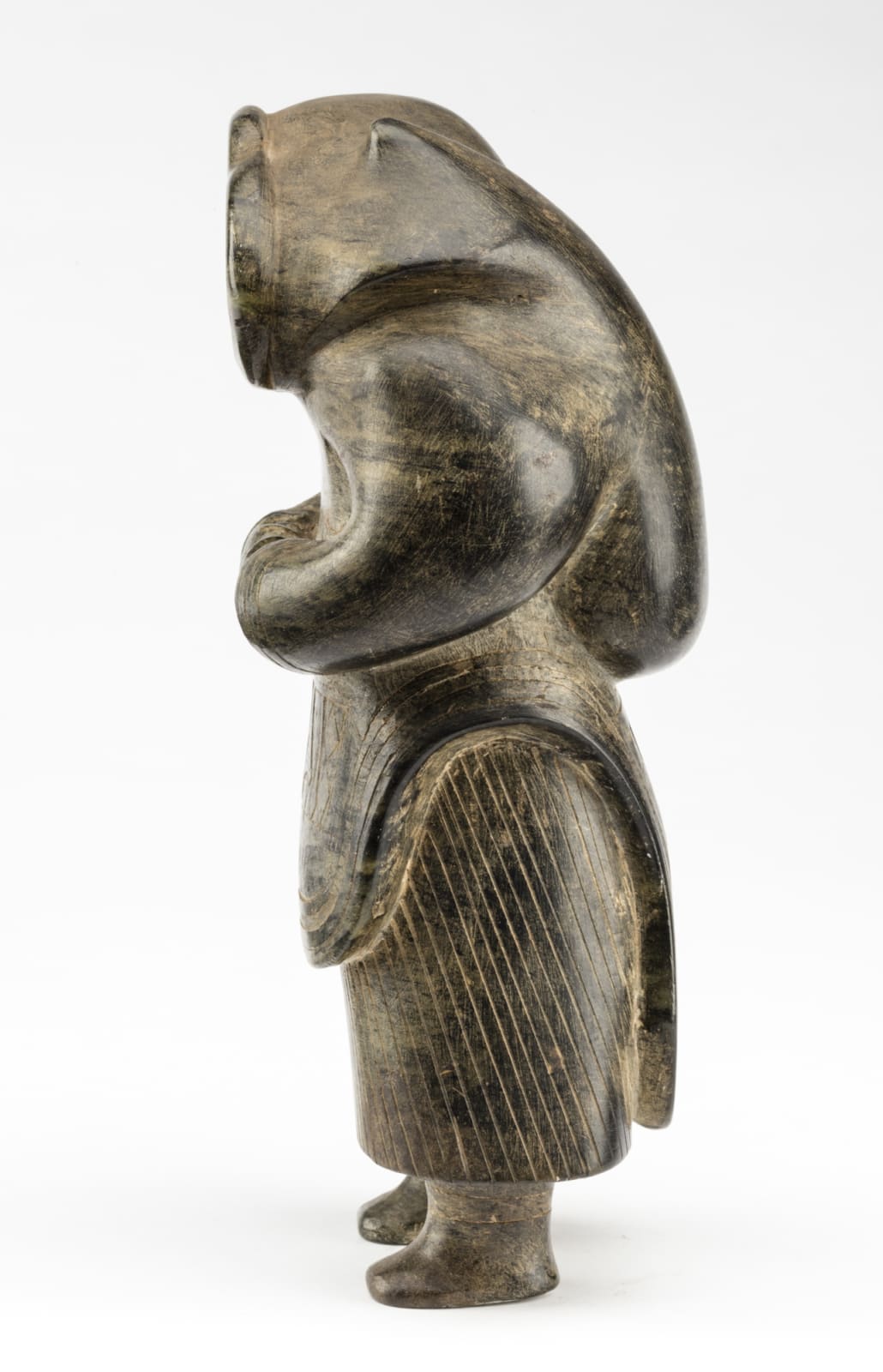 UNIDENTIFIED ARTIST, KINNGAIT (CAPE DORSET), Standing Mother and Child, early 1950s