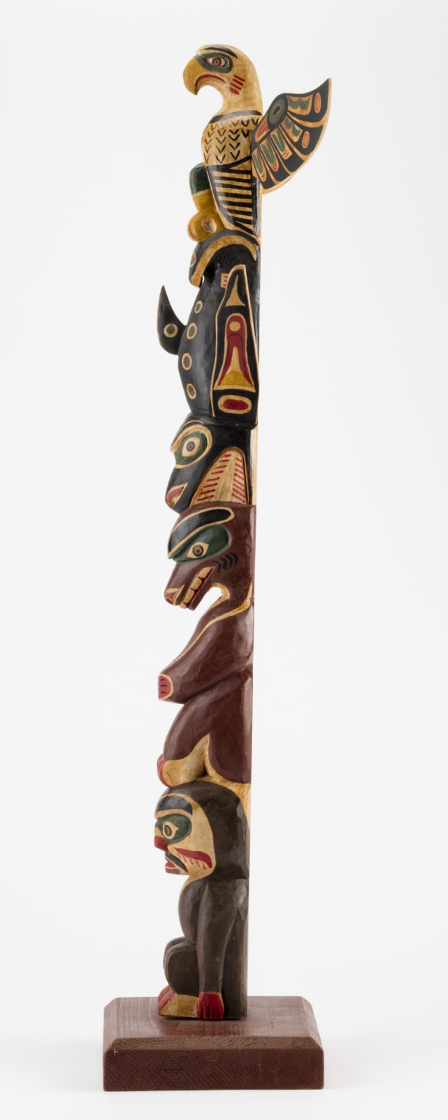Possibly: DICK PRICE (1880-1936) KWAKWA̱KA̱ʼWAKW, Model Totem Pole, early 20th century