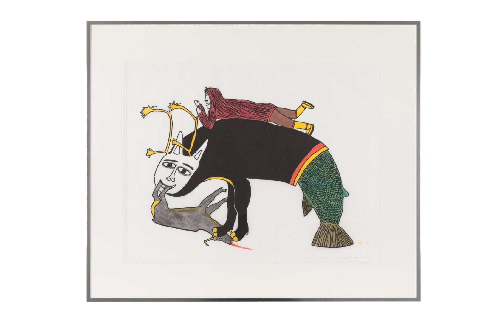 SIMON TOOKOOME (1934-2010) QAMANI’TUAQ (BAKER LAKE), Qadruhuaq, The Mysterious Helper, 1972 #24