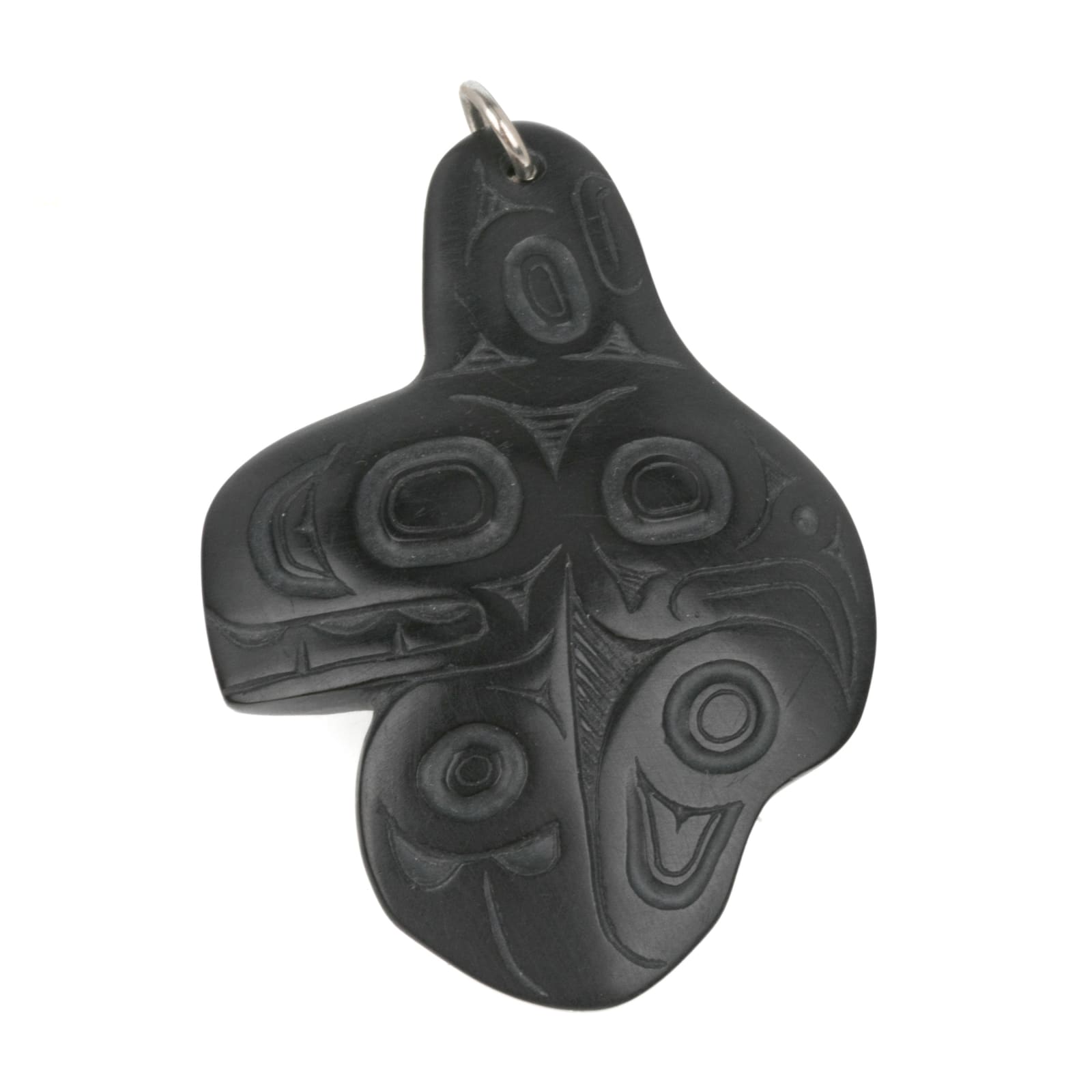 CALVIN BELL (1950-), HAIDA, MASSET / RICHARD SILAS YELTATZIE (1955-1974) HAIDA / PAT DIXON (1938-2015) HAIDA, Three Pendants, c. 2000s / Jan 1974 / Oct 2002