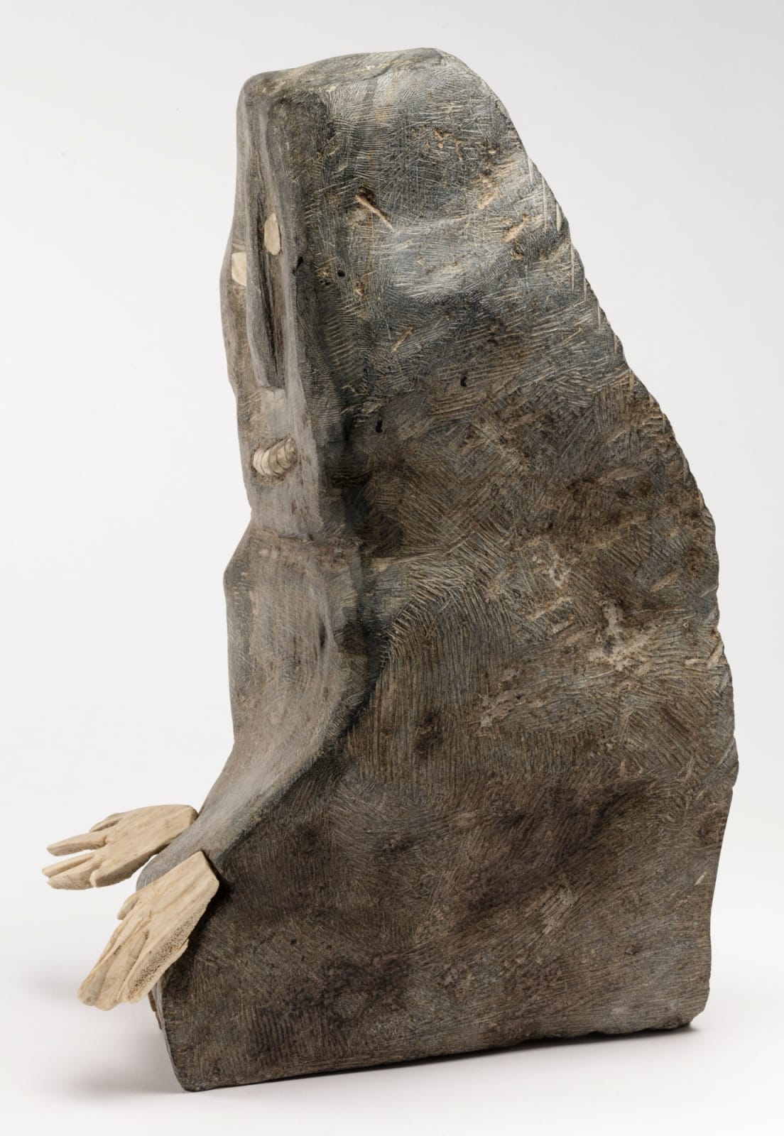 ELIZABETH NUTARAALUK AULATJUT (1914-1998) ARVIAT (ESKIMO POINT), Self Portrait, c. 1987