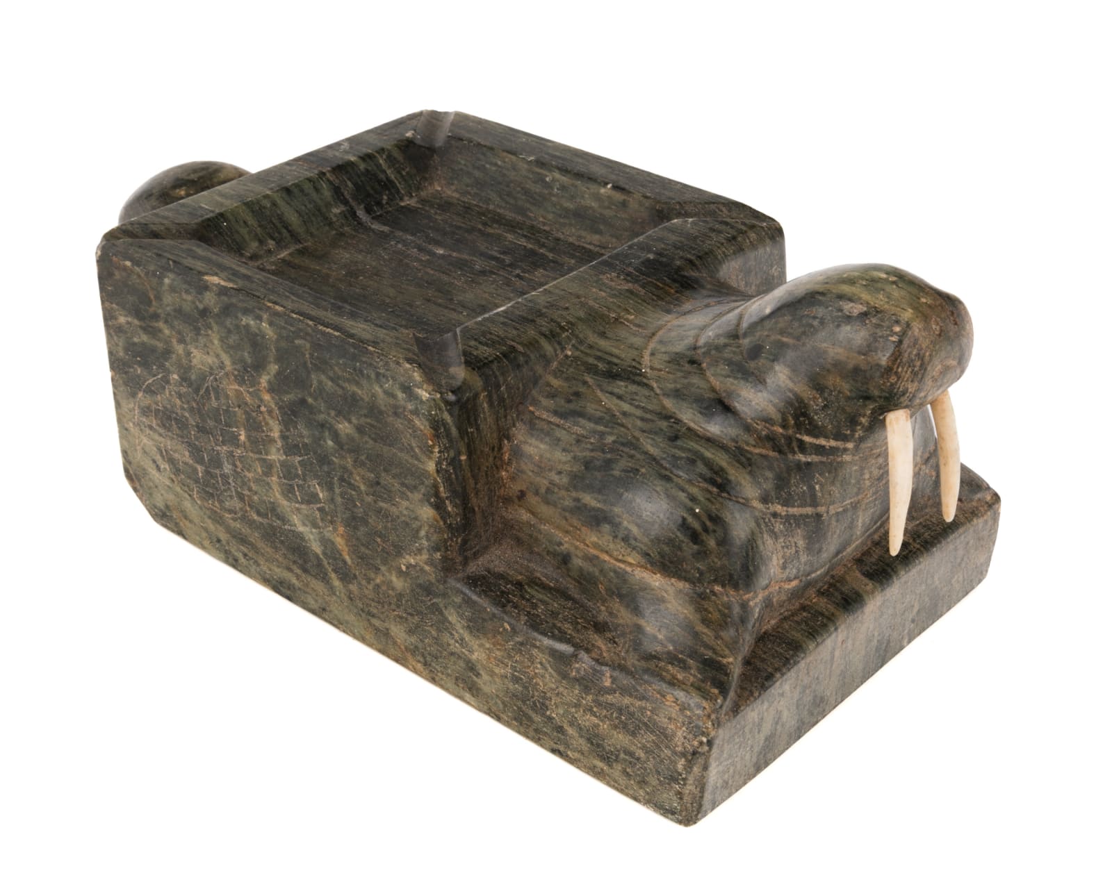 UNIDENTIFIED INUIT ARTIST, EASTERN CANADIAN ARCTIC, Ashtray and Match Holder, late 1950s