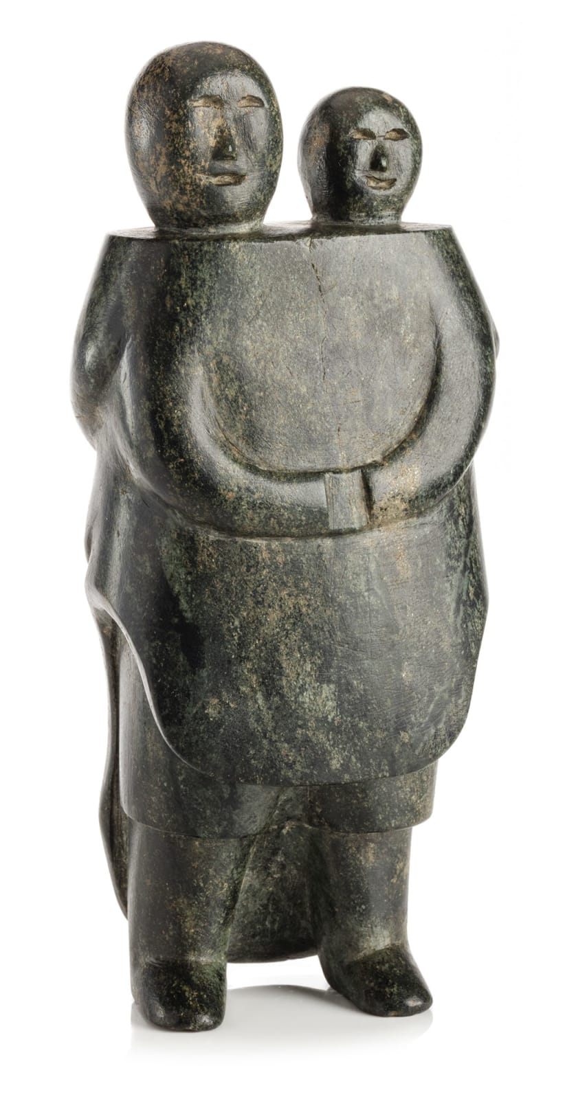 Attributed to PEESEE OSUITOK (OSHAWEETOK “A”) (1913-1979) KINNGAIT (CAPE DORSET), Mother and Child, c. 1953-54