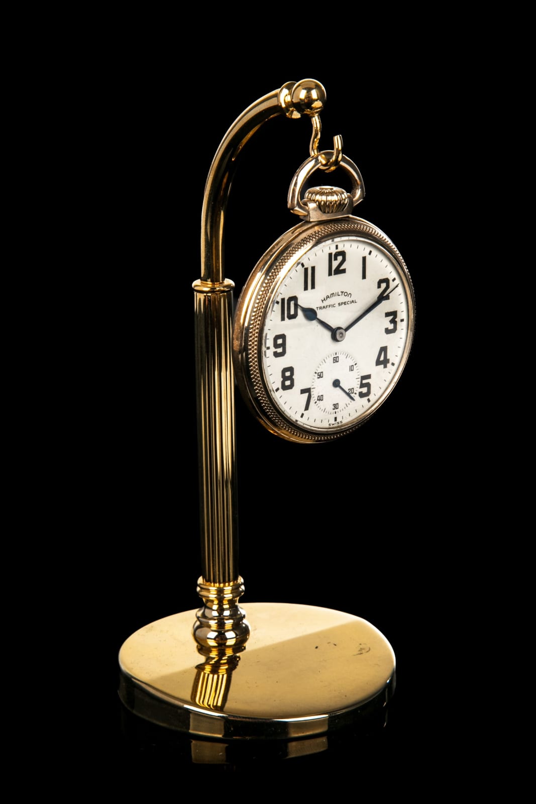 STEVEN CLAY BROWN, NON-INDIGENOUS, Hamilton Open Face Pocket Watch with Salmon Design, 2000-2010s