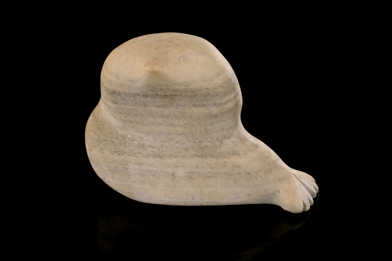 ELISAPEE NUNGUSUITUQ (1927-1985) KINNGAIT (CAPE DORSET), Stout Owl, c. 1970-72