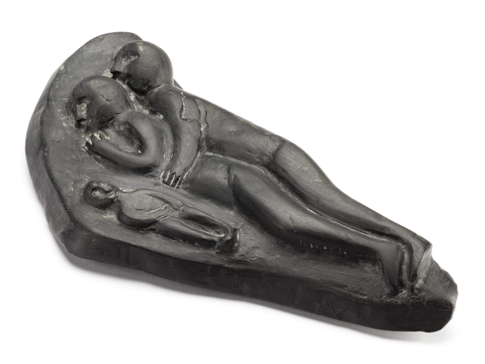 MIRIAM NANURLUQ QIYUK (1933-2016) QAMANI'TUAQ (BAKER LAKE), Sleeping Couple with Young Child, 1990s