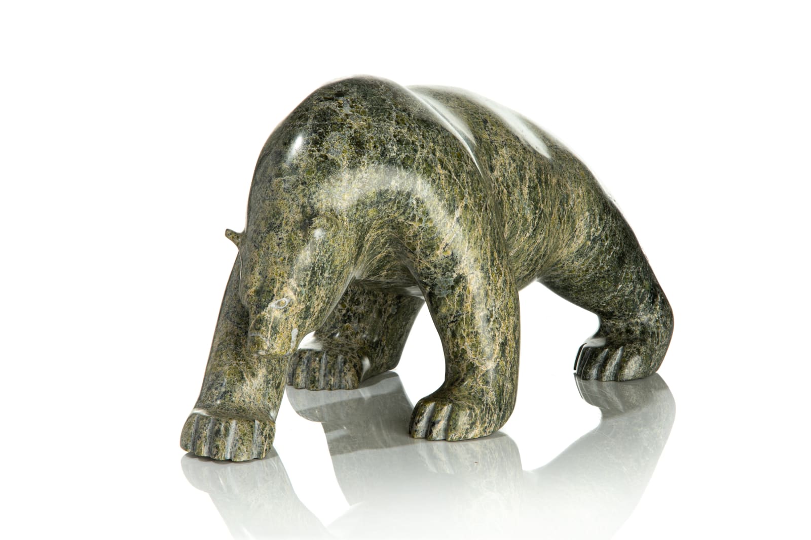 PAULOOSIE TUKPANIE (1960-) KINNGAIT (CAPE DORSET), Scenting Polar Bear, 1990s