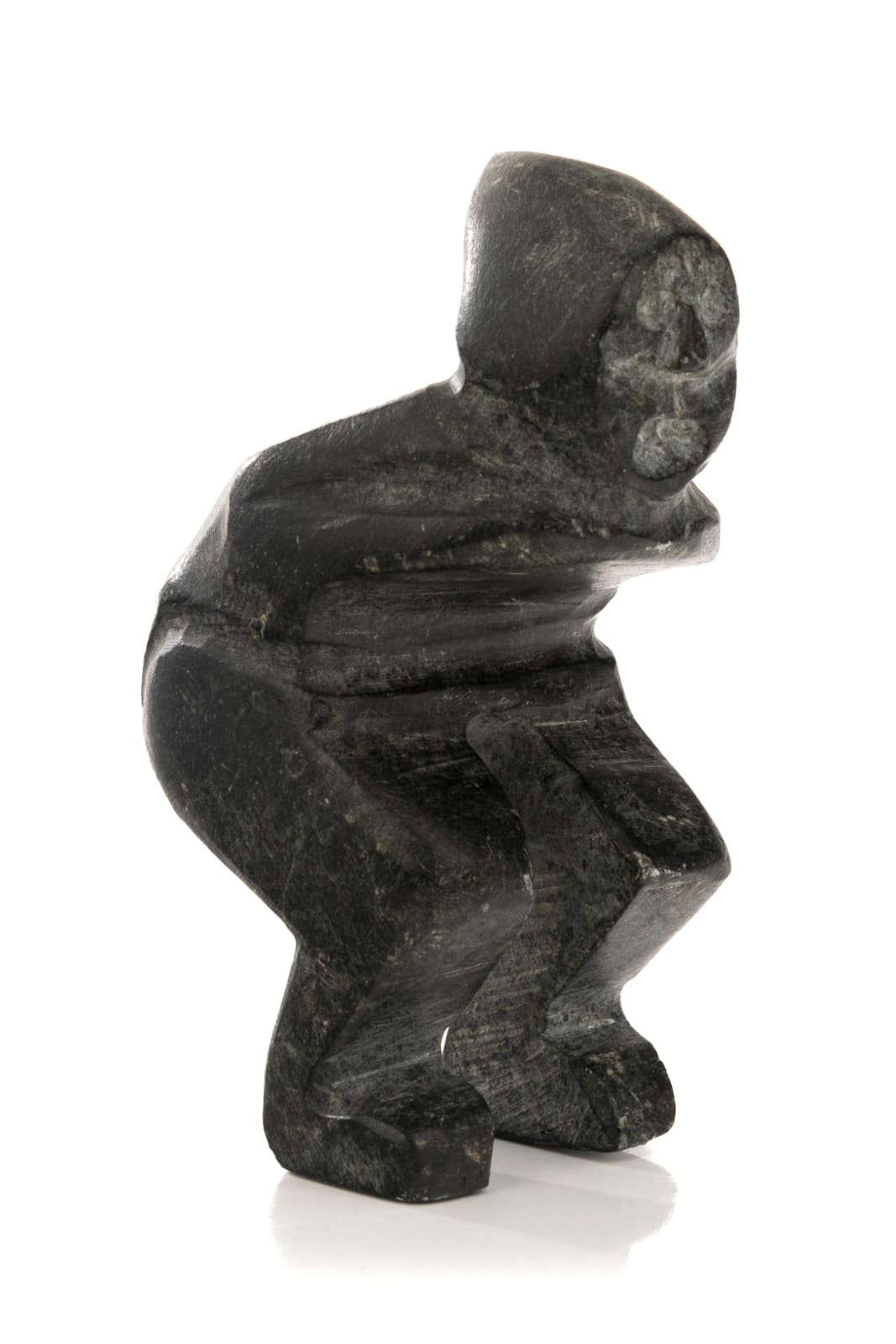 JOHN KAVIK (1897-1993) KANGIQLINIQ (RANKIN INLET), Crouching Man, c. 1970