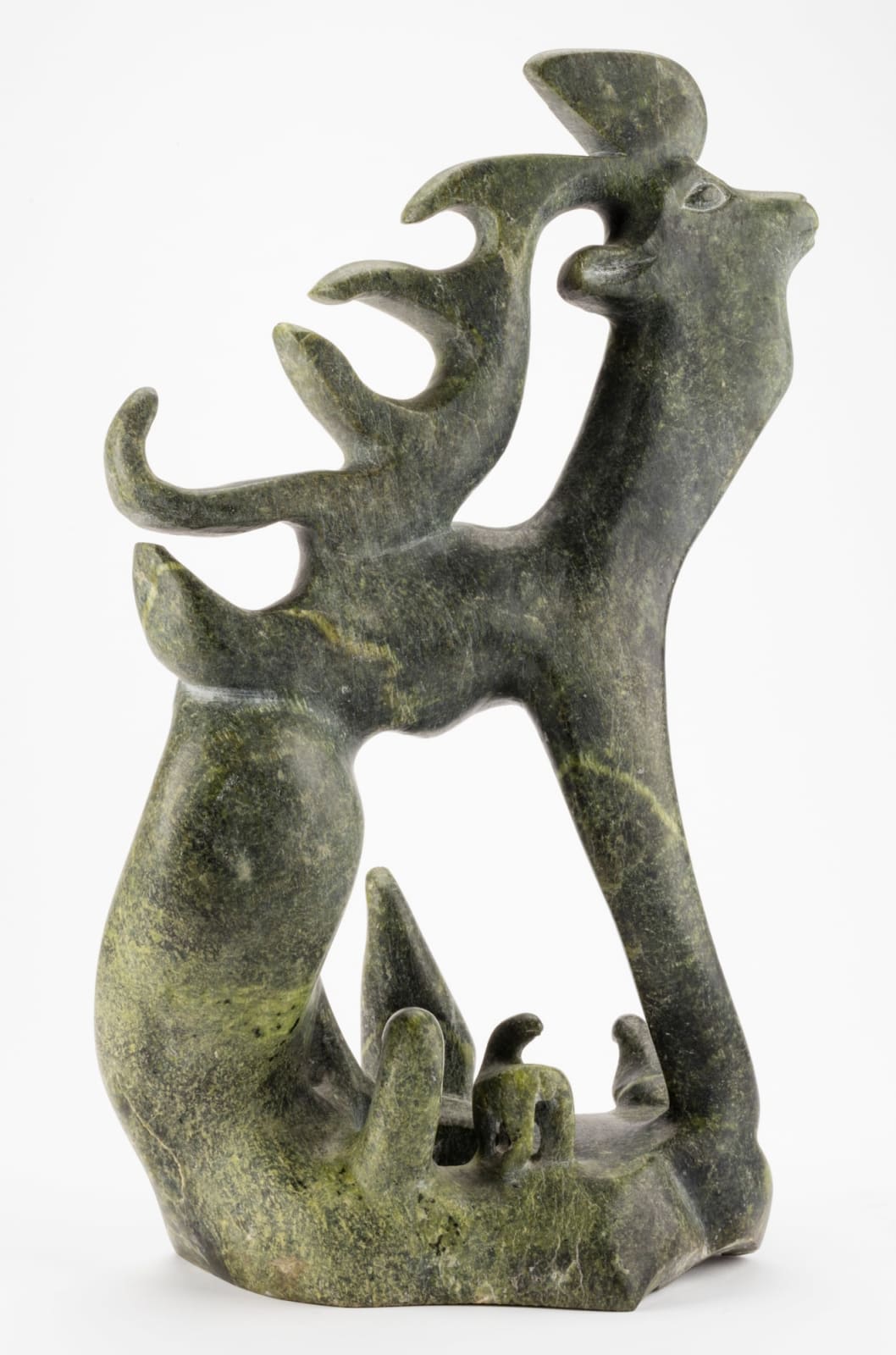 OSUITOK IPEELEE, R.C.A. (1922-2005) KINNGAIT (CAPE DORSET, Caribou Composition, c. 1968-70