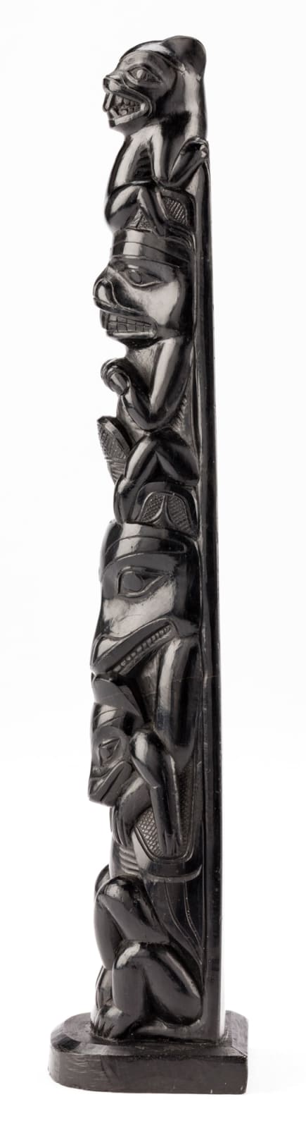 CHARLES EDENSHAW (DAAX’IGANG or TAHAYGEN) (1839-1920), MASSET, HAIDA GWAII, Model Totem Pole, c. 1900-10