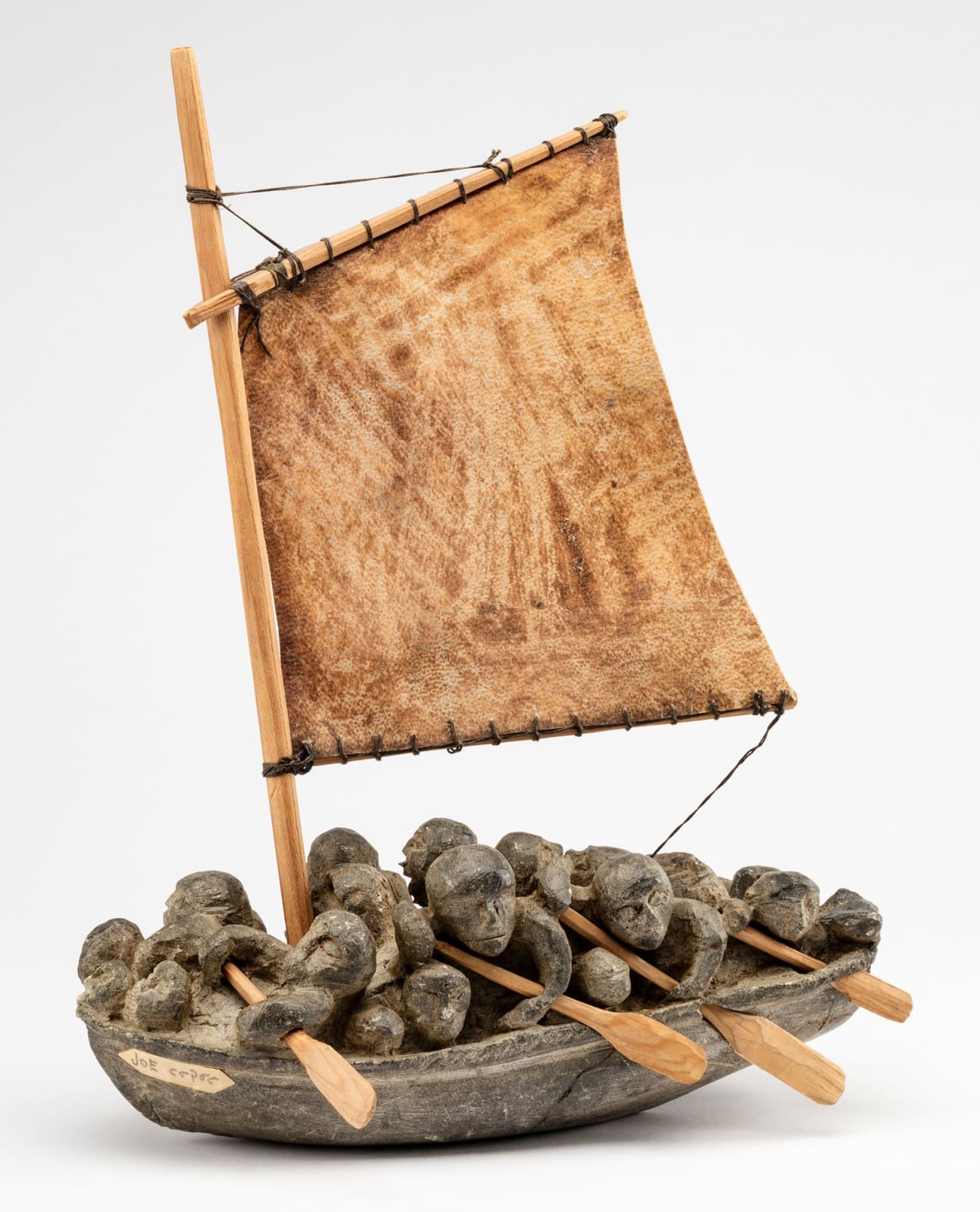 JOE TALIRUNILI (1893-1976) PUVIRNITUQ (POVUNGNITUK), Migration Boat, c. 1975