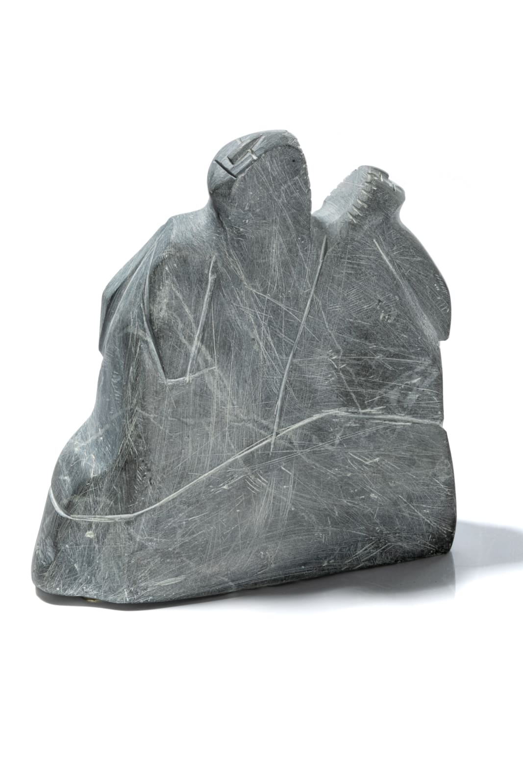 LUCY TASSEOR TUTSWEETOK (1934-2012) ARVIAT (ESKIMO POINT), Mother with Child in her Amaut, late 1980s