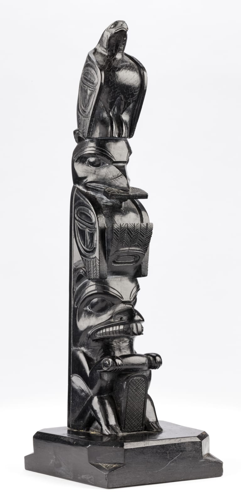 RUFUS MOODY, C.M. (1923-1998) SKIDEGATE, B.C., Model Totem Pole, 1961