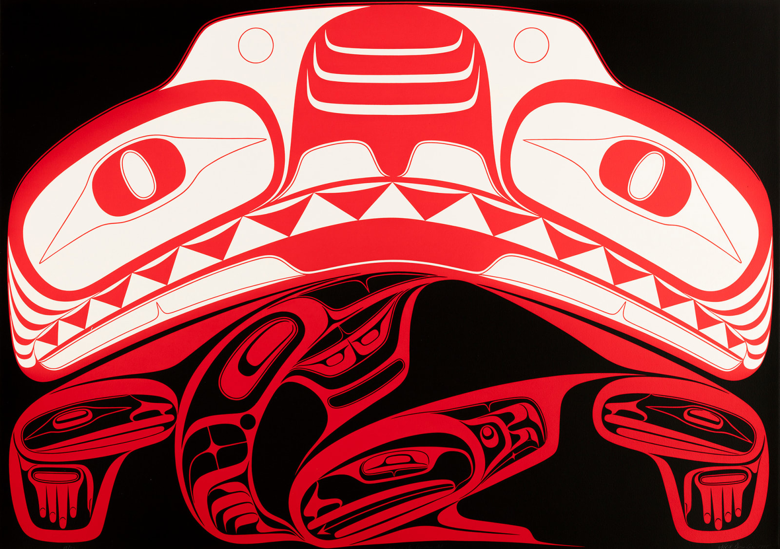 ROBERT DAVIDSON (GUUD SANS GLANS), O.C., O.B.C., (1946-) HAIDA, MASSET / WHITE ROCK, Sisters of the Underworld, 1998