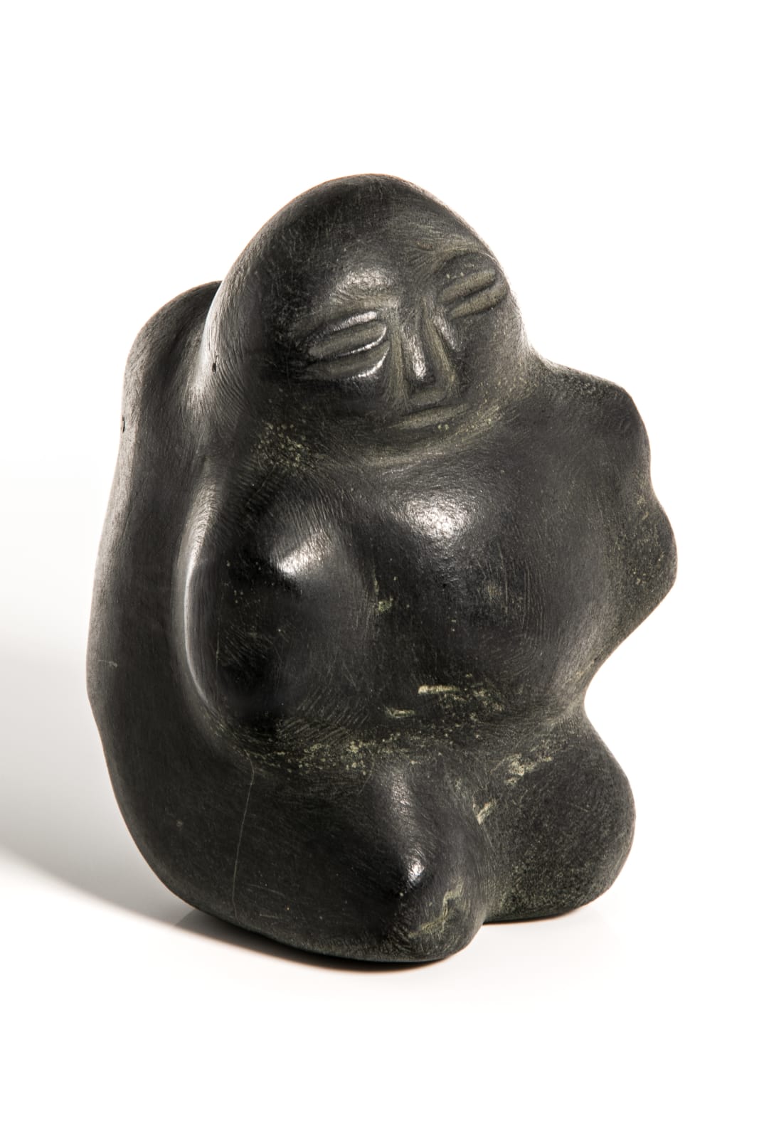JOSEPH ANGATAJUAK (1935-1976) KANGIQLINIQ (RANKIN INLET), Mother and Child, 1973