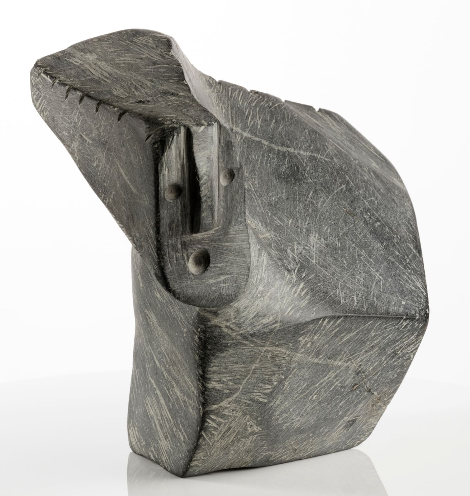 ELIZABETH NUTARAALUK AULATJUT (1914-1998) ARVIAT (ESKIMO POINT), Kneeling Woman, late 1980s