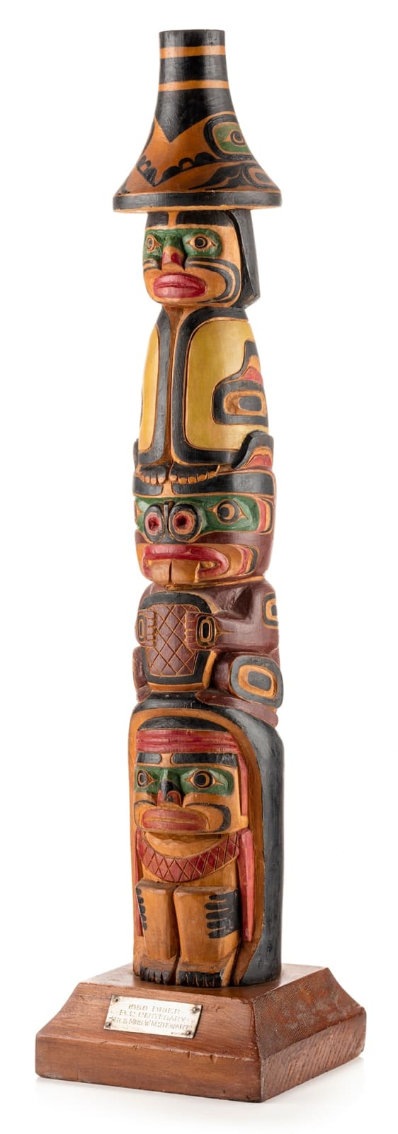 HENRY HUNT SR. (1923-1985), KWAKWA̱KA̱ʼWAKW, Model Totem Pole, c. 1957-58