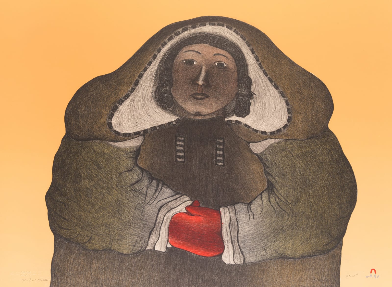 PITALOOSIE SAILA, R.C.A. (19422021) KINNGAIT (CAPE DORSET, The Red