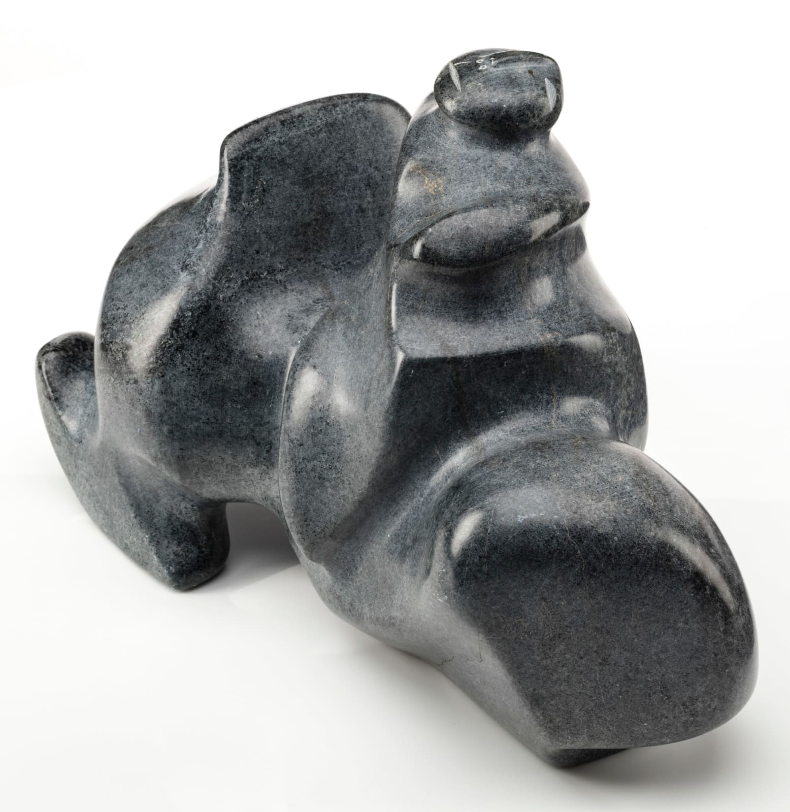 GEORGE ARLUK (1949-2023) ARVIAT (ESKIMO POINT), Man on a Snowmobile, 1993