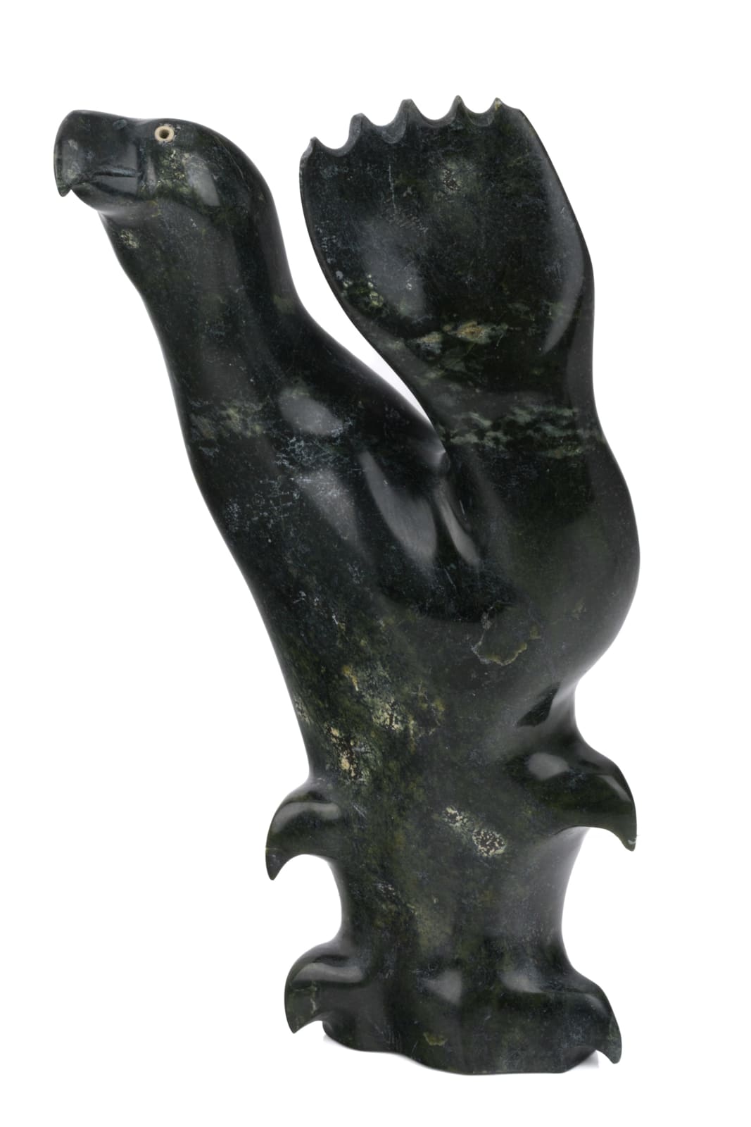 GIDEON QAUQJUAQ (1941-) TALOYOAK (SPENCE BAY), Gull with Flippered, Waving Wing, 1990s