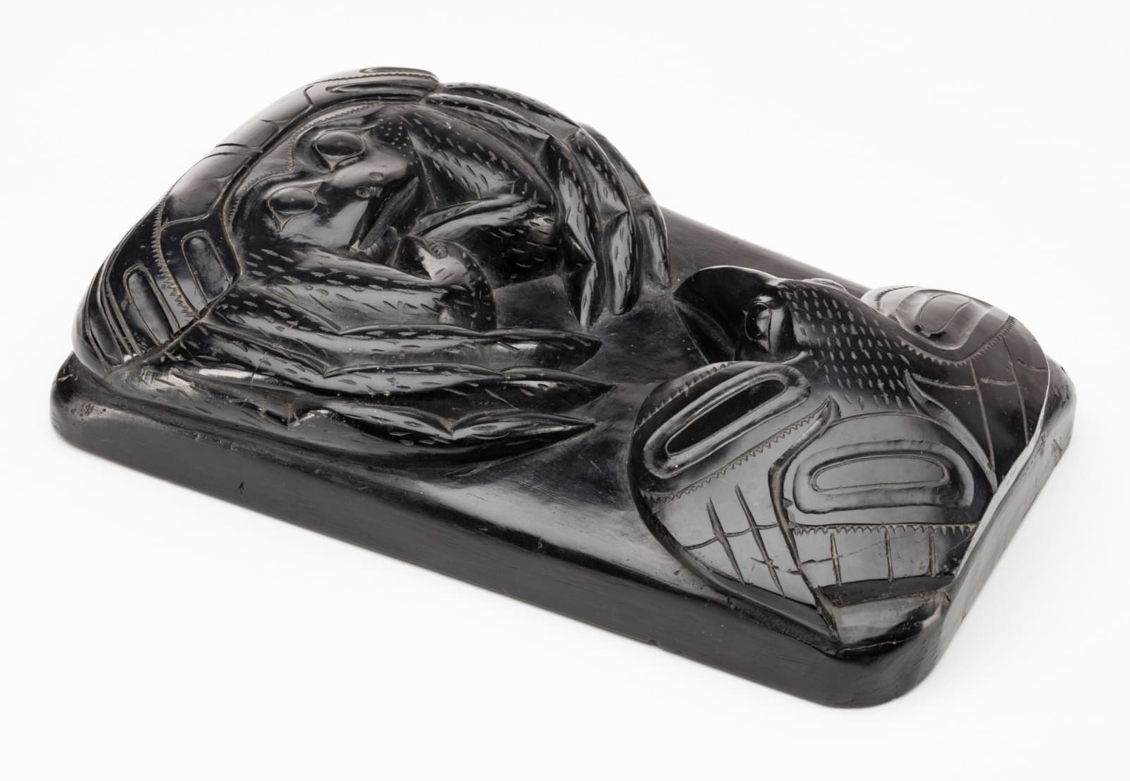 UNIDENTIFIED HAIDA ARTIST, Raven and Crab Plaque, c. 1880s