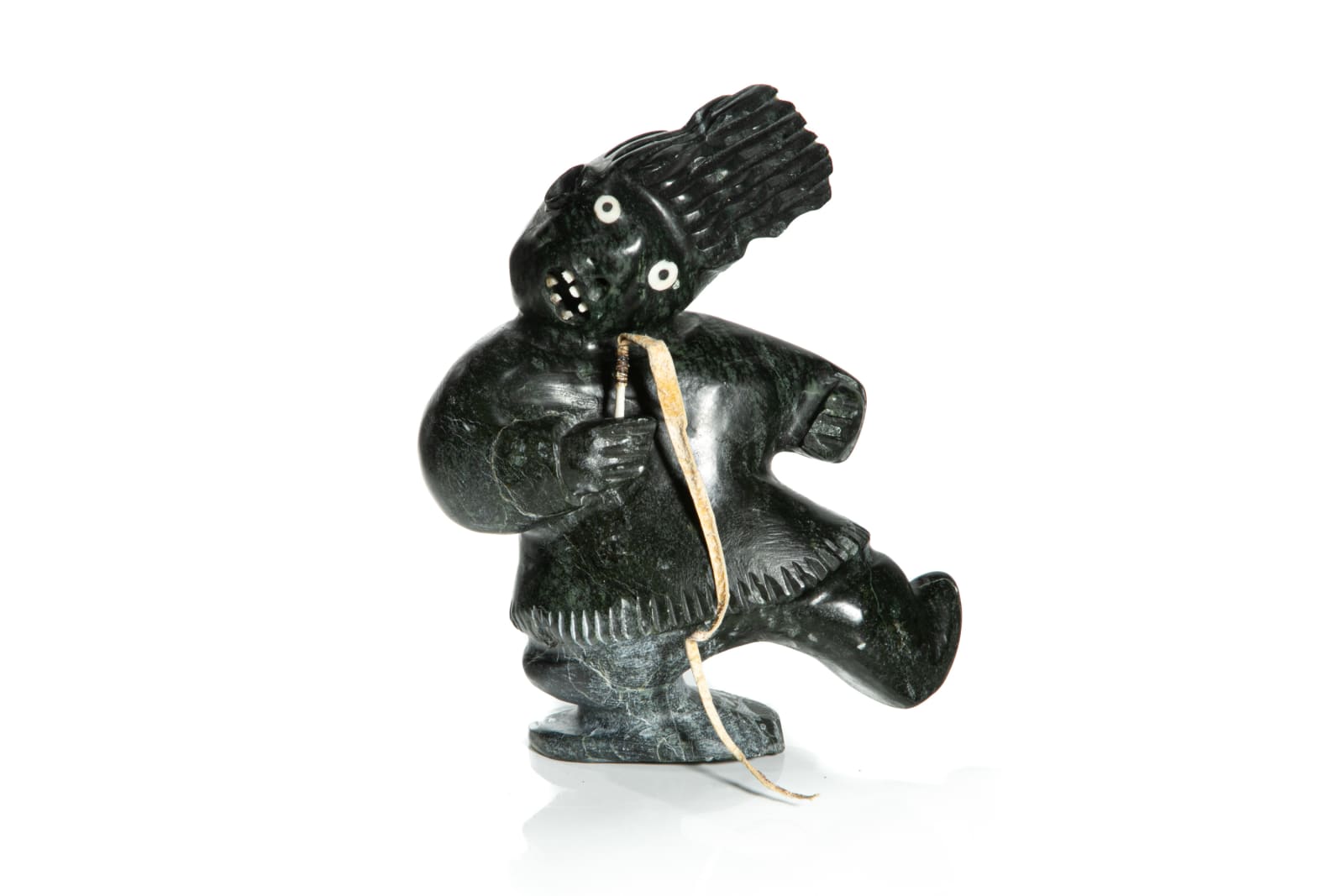 JUDAS ULLULAQ (1937-1999) UQSUQTUUQ (GJOA HAVEN), Man with a Whip, 1996