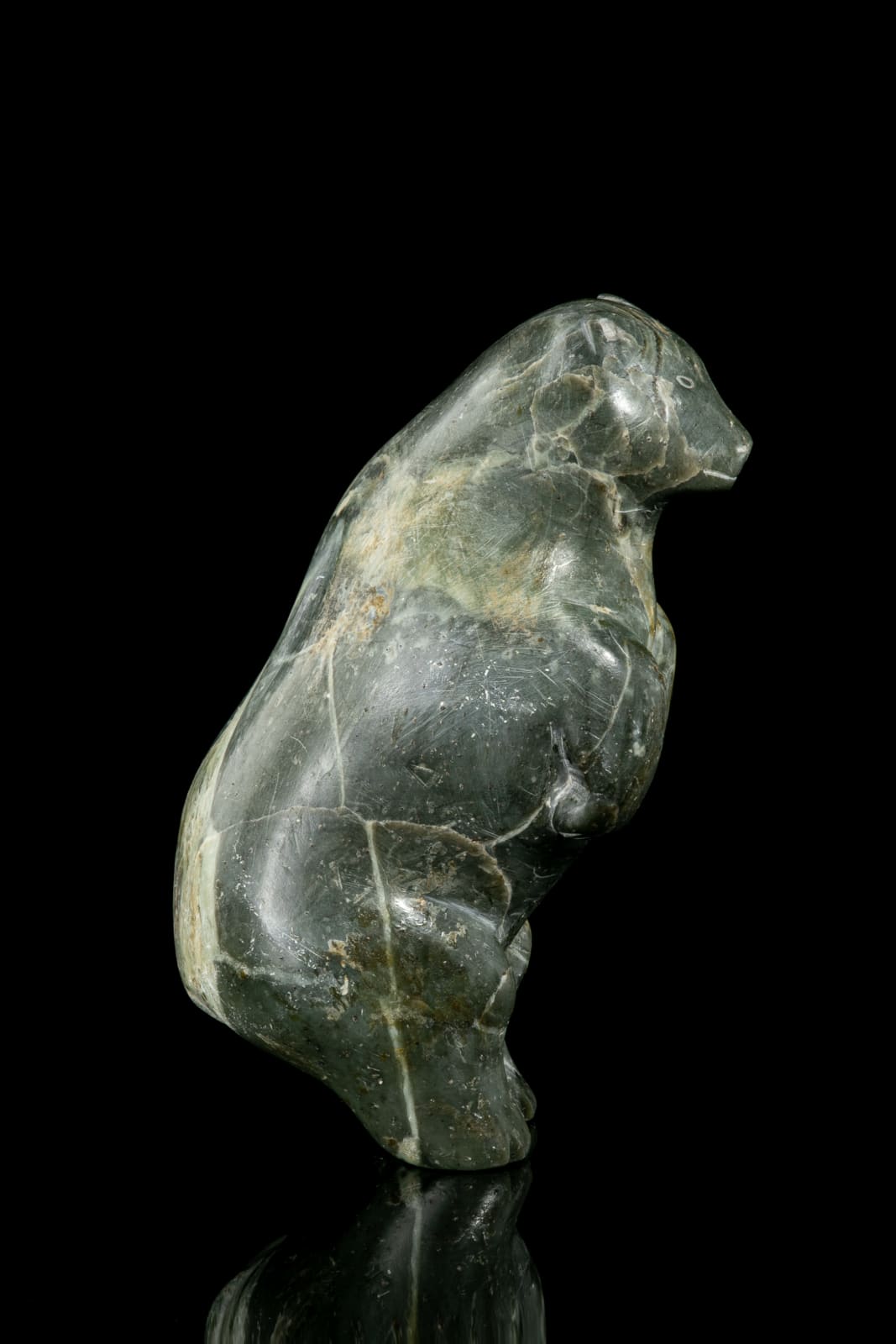 MATHEW AQIGAAQ (1940-2010) QAMANI'TUAQ (BAKER LAKE), Standing Polar Bear, c. 1963-5