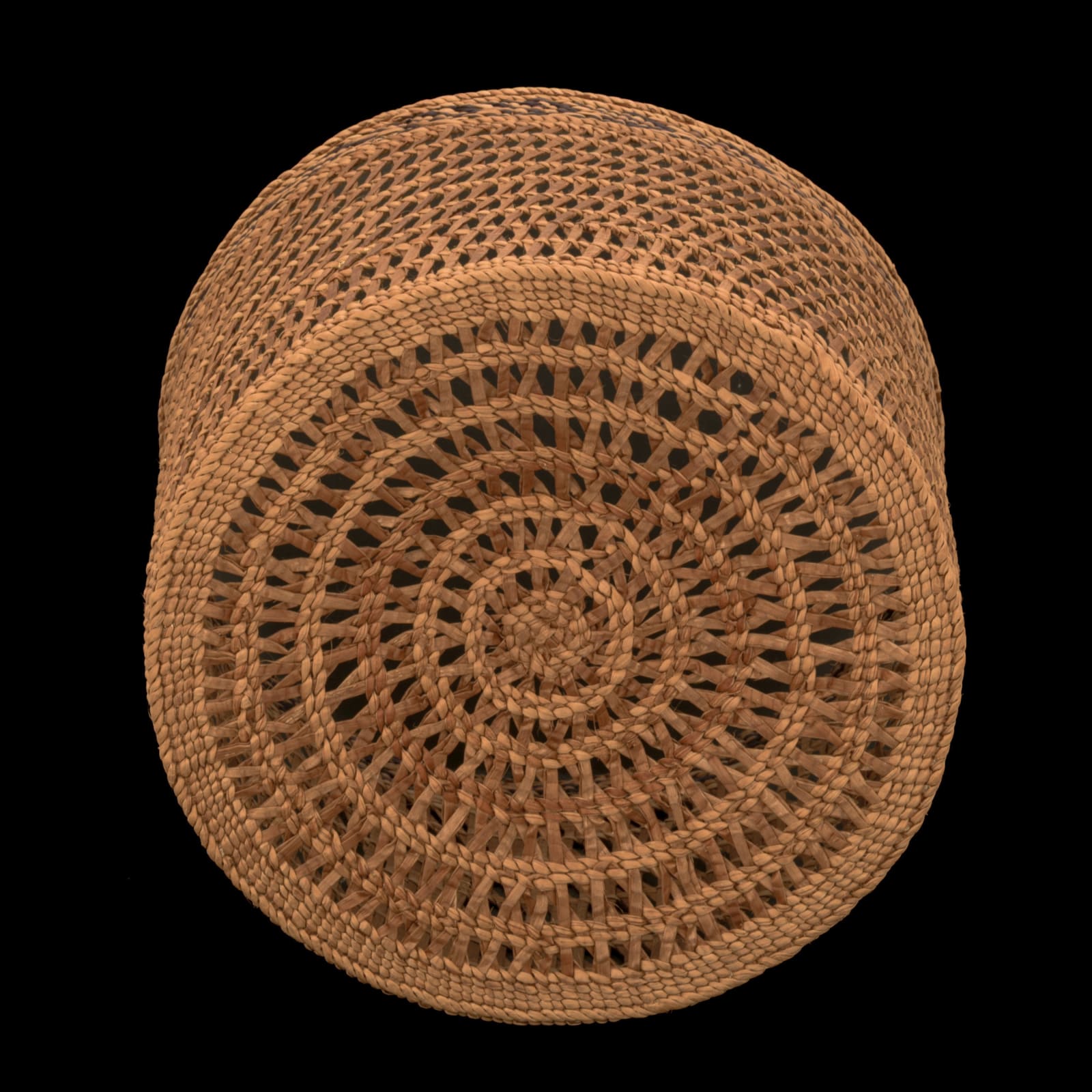 UNIDENTIFIED HAIDA ARTIST, Clam Gathering Basket with Chevron Edge, c. 1990s-2000s