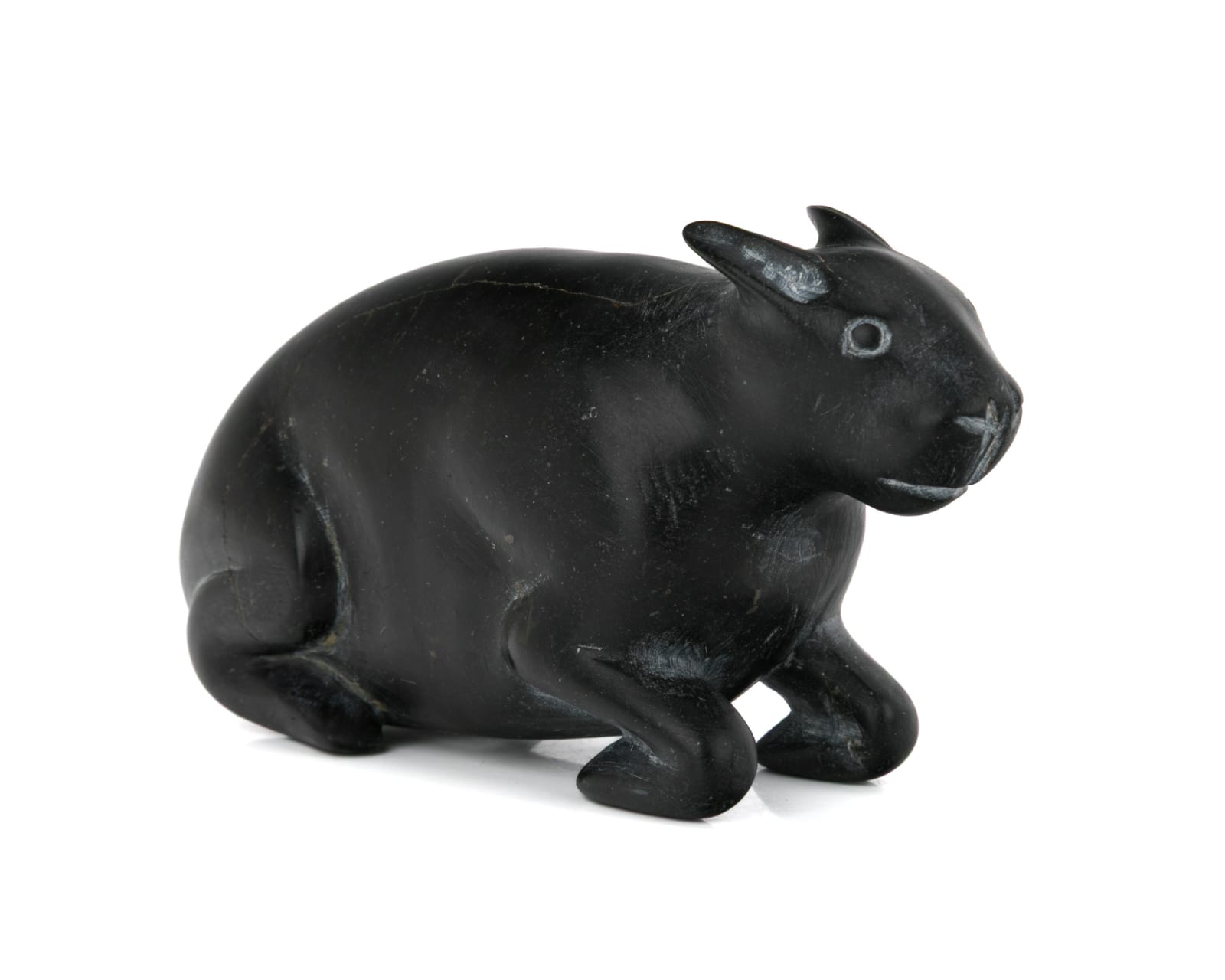 JOSEPHIE ACULIAK (1910-1968) INUKJUAK (PORT HARRISON), Curled Hare, Scenting Danger, 1960