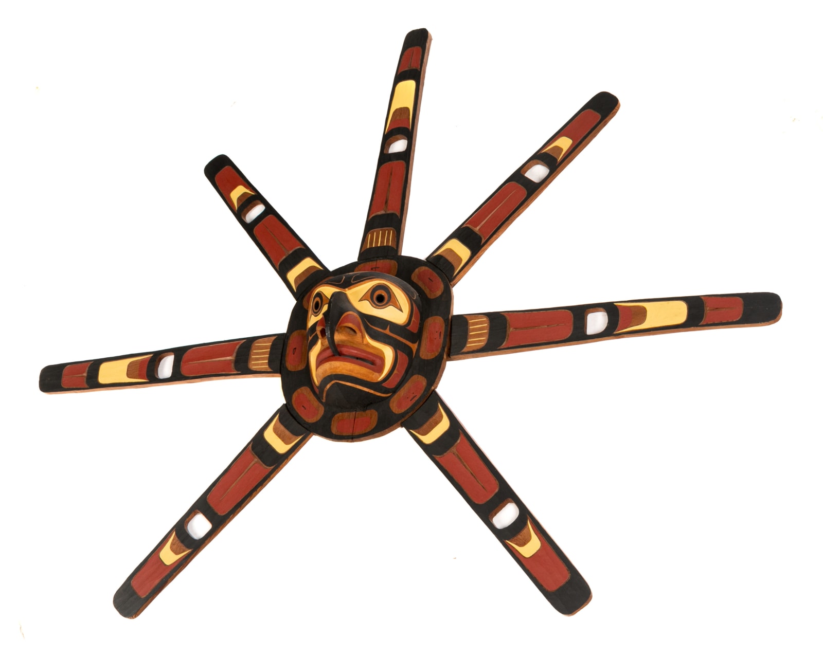 STANLEY “STAN” CLIFFORD HUNT (1954-) KWAKWA̱KA̱ʼWAKW, FORT RUPERT, B.C., Kwa-Guithl Sun Mask , 1985