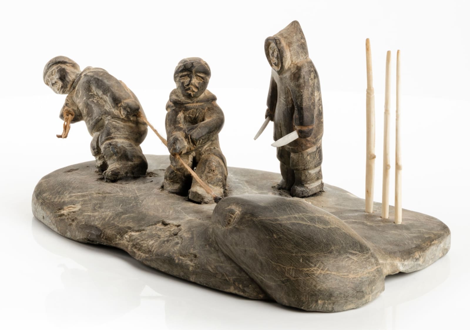 ENNUTSIAK (1893-1967) IQALUIT (FROBISHER BAY), Seal Hunters, c. 1960-62