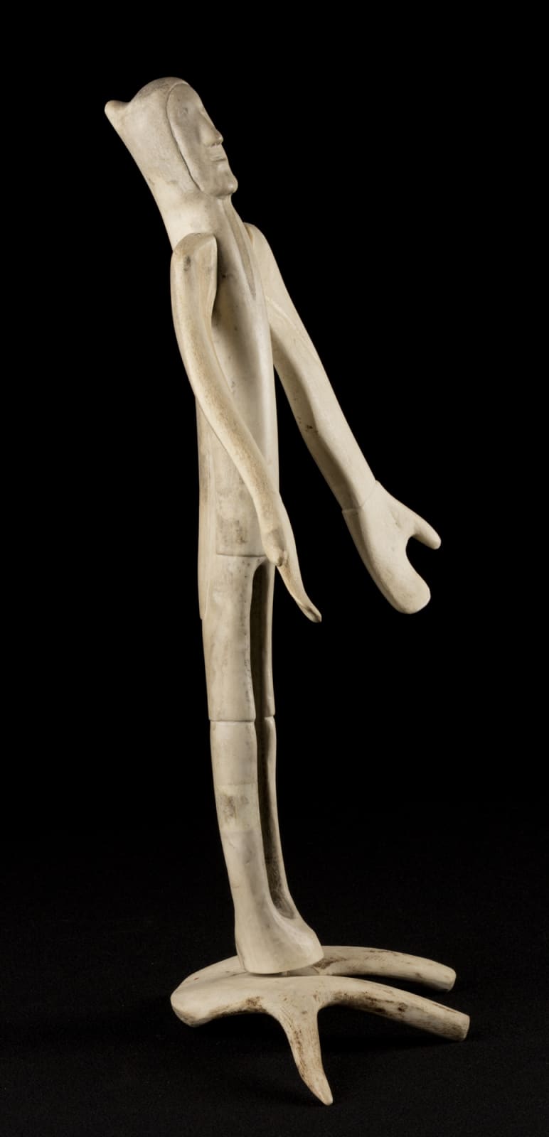 PETER ASSIVAARYUK (1914-D) QAMANI'TUAQ (BAKER LAKE), Man with Outstretched Hands, early 1970s