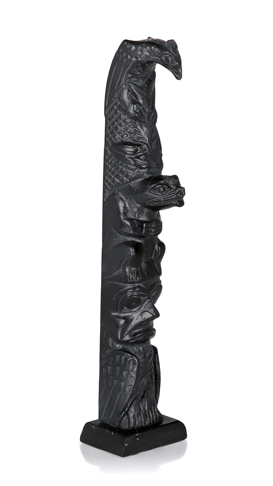 CAPTAIN ANDREW BROWN (1879-1962), HAIDA,MASSET, HAIDA GWAII, Model Totem Pole, c. 1950s / 1960s