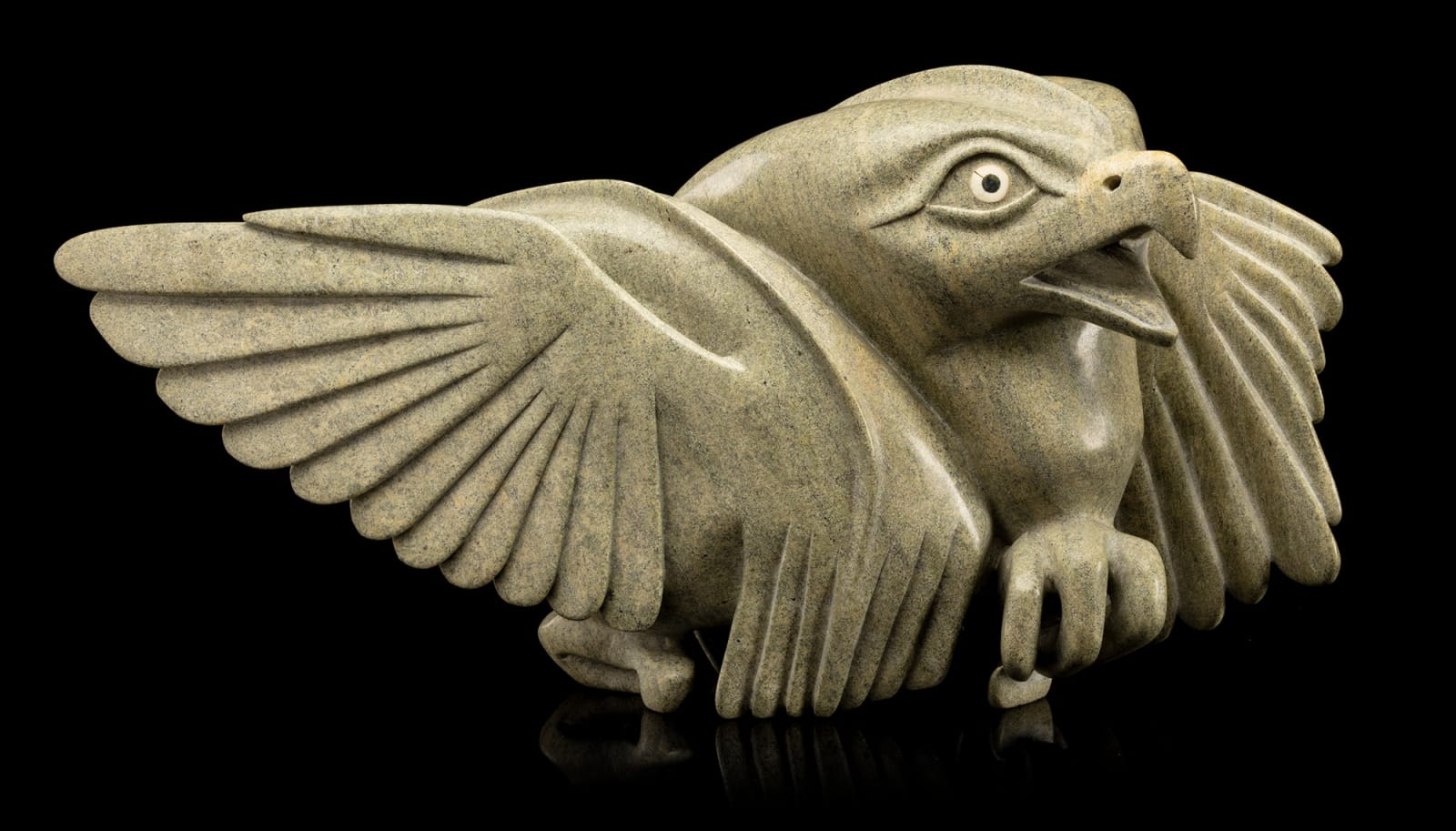 TOONOO SHARKY (1970-) KINNGAIT (CAPE DORSET), Opposing Birds, 1998