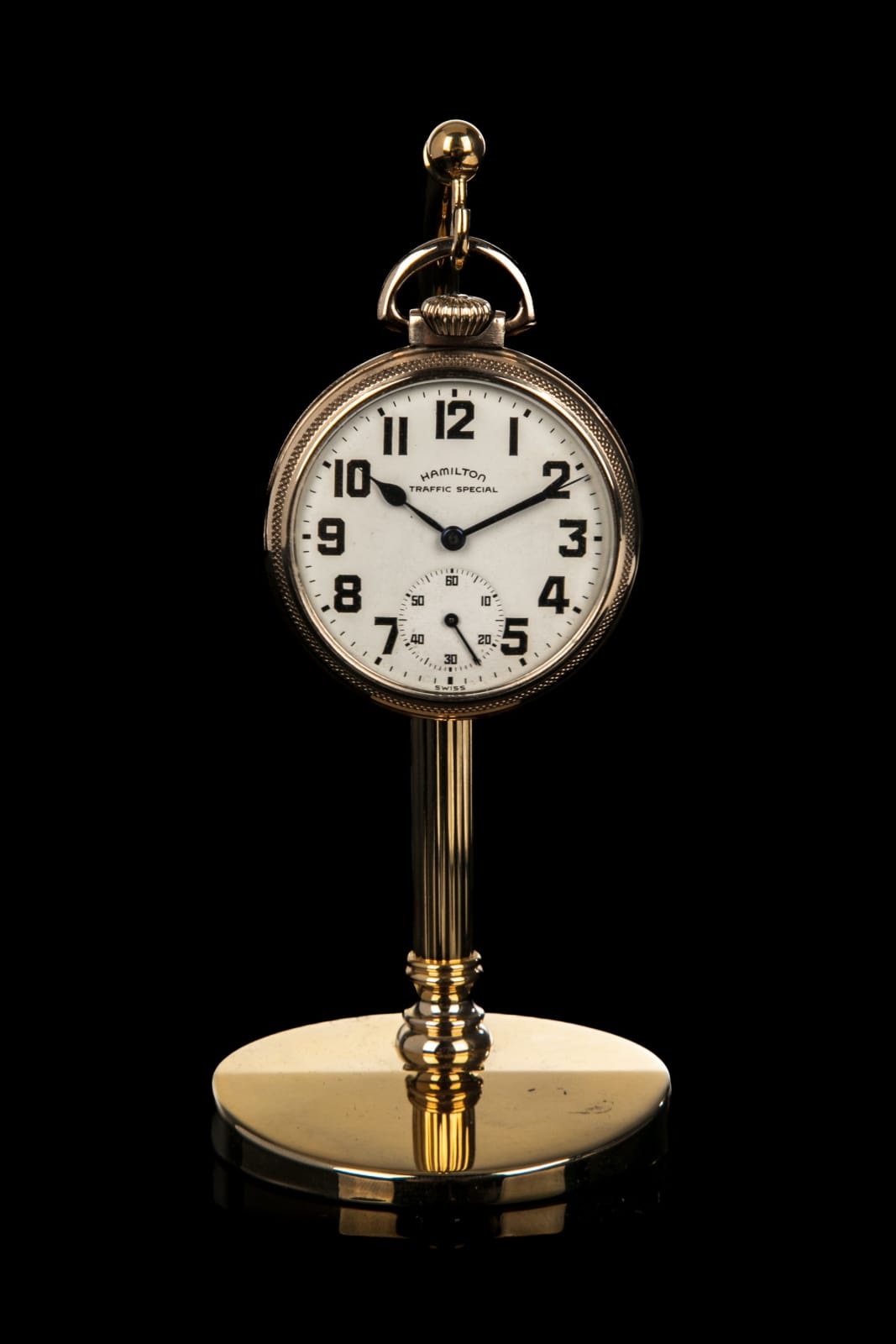 STEVEN CLAY BROWN, NON-INDIGENOUS, Hamilton Open Face Pocket Watch with Salmon Design, 2000-2010s