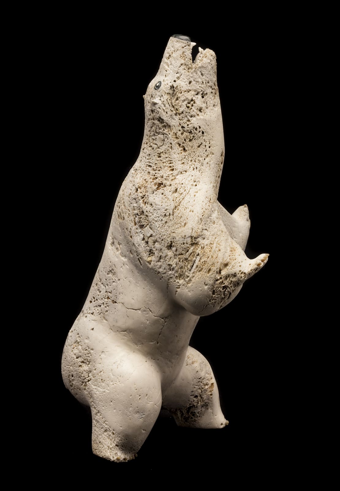 JUDAS ULLULAQ (1937-1999) Uqsuqtuuq (Gjoa Haven), Rearing Polar Bear, late 1980s